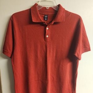 GAP Men's Polo Shirt in Rich Red